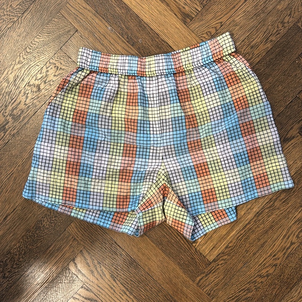 Ganni Seersucker Shorts